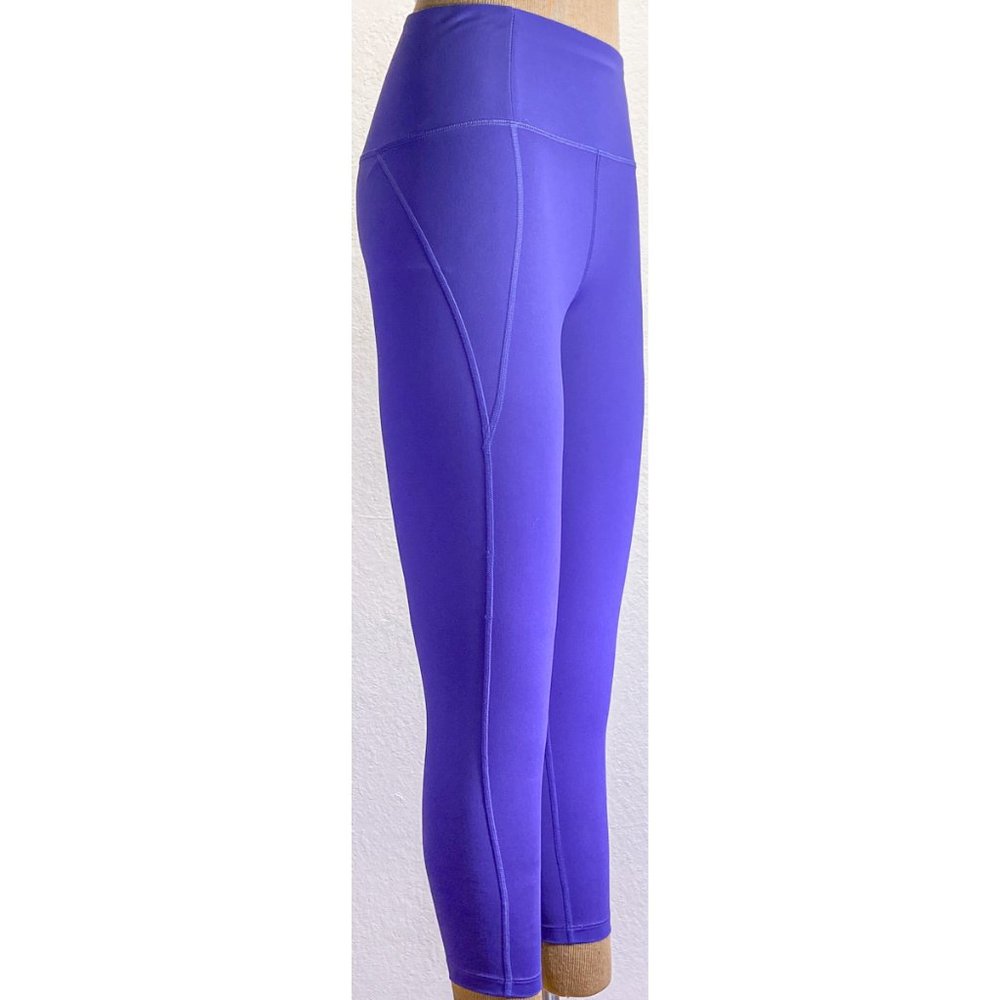 NWOT Girlfriend Collective Blue Mid Rise Back Pocket Activewear Leggings…